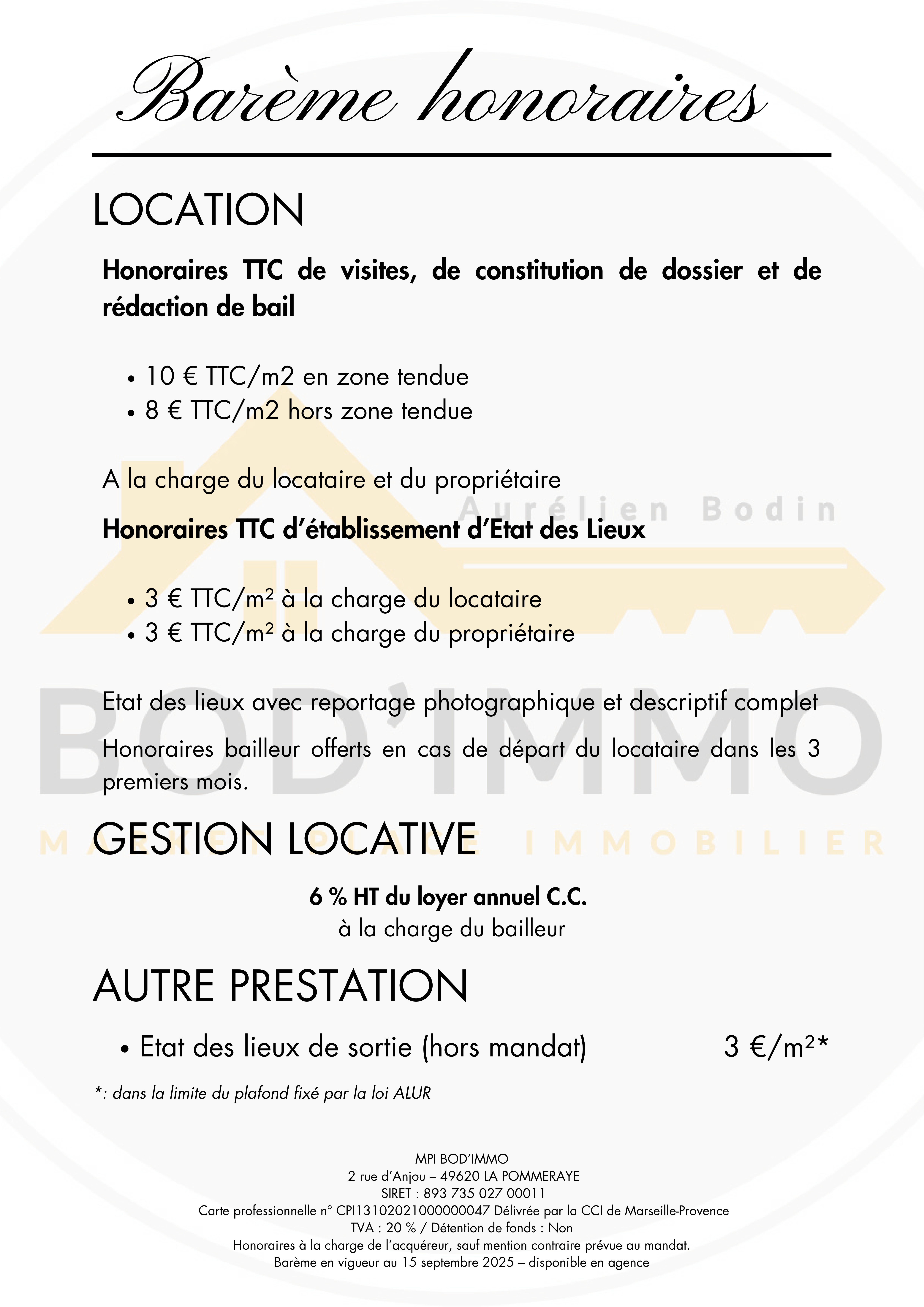 Barème honoraires page 2